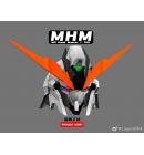 [取り寄せ]MHM MG Head Master 1/100 シナンジュスタイン Gタイプヘッド 3Dプリントアウトパーツ