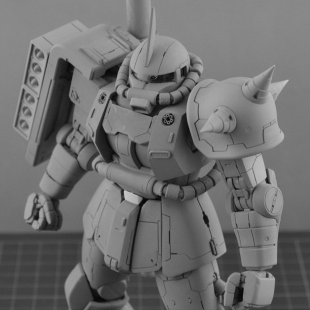 取り寄せ]MG 1/100 ザクII レジンキット改造パーツ_RESIN CAST_INASK