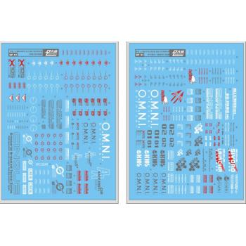 [国際速達EMS発送]PG 1/60 GAT-X105 ストライクガンダムバンダイ スカイグラスパー + エールストライカー 高品質水転写式デカール 2枚セット