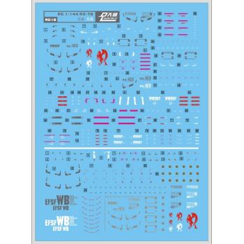 [国際速達EMS発送]RG 1/144 RX-78 ガンダム 高品質水転写式デカール