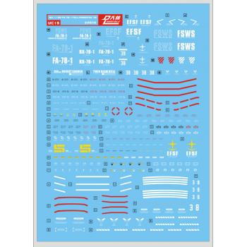 [国際速達EMS発送!]MG 1/100 FA-78-1 フルアーマーガンダム 高品質水転写式デカール