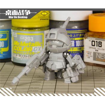 [取り寄せ]卓上戦争 マグネット関節可動式 SD RGM-79SP ジム・スナイパー特装型  3台セット ガレージキット FIGPLUS社