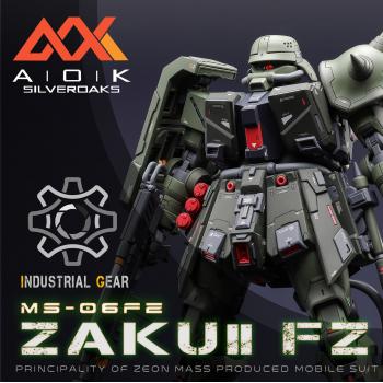 [取り寄せ]RE/100 1/100 MS-06FZ ザクII改 ガレージキット AOK silveroaks × INDUSTRIAL GEAR