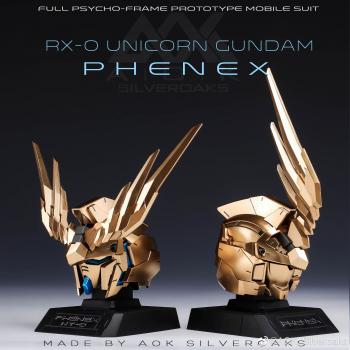 [取り寄せ]1/35 RX-0 ユニコーンガンダム3号機 フェネクス ユニコーンモード/デストロイモード ヘッドセット LED発光ユニット付 ガレージキット