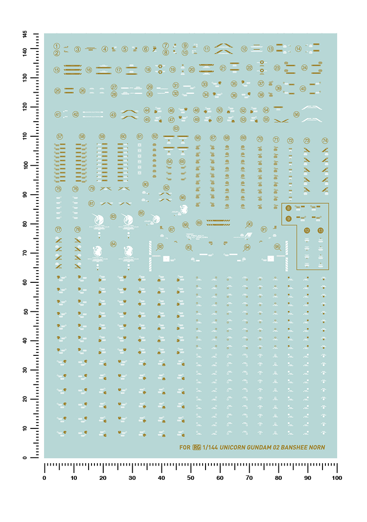 RG 1/144 ユニコーンガンダム2号機 バンシィ・ノルン 箔使用水転写式