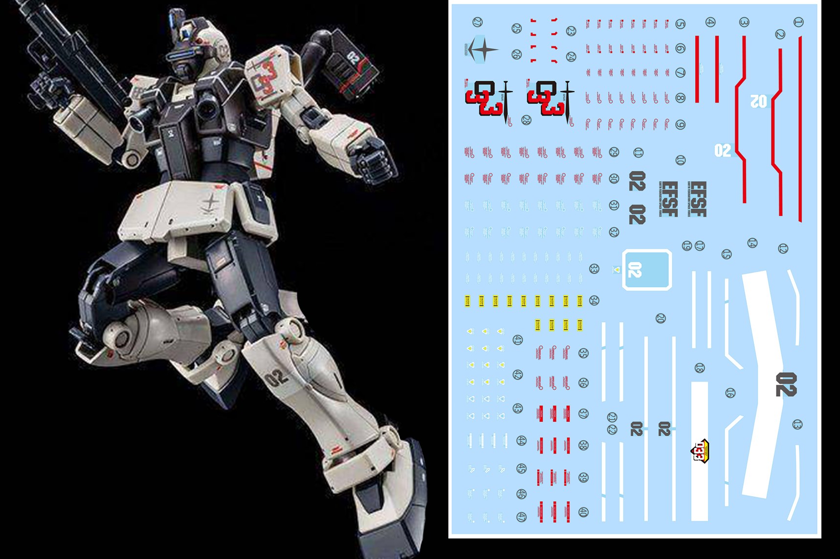 Hg 1 144 Rgm 79v ジム ナイトシーカー 水転写式デカール Evolution Water Slide Decal Inask