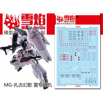 MG 1/100 スラッシュザクファントム 水転写式デカール