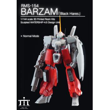 [取り寄せ]HG 1/144 バーザム (BARZAM) ブラックヘアーズ仕様 3Dプリントアウトパーツ